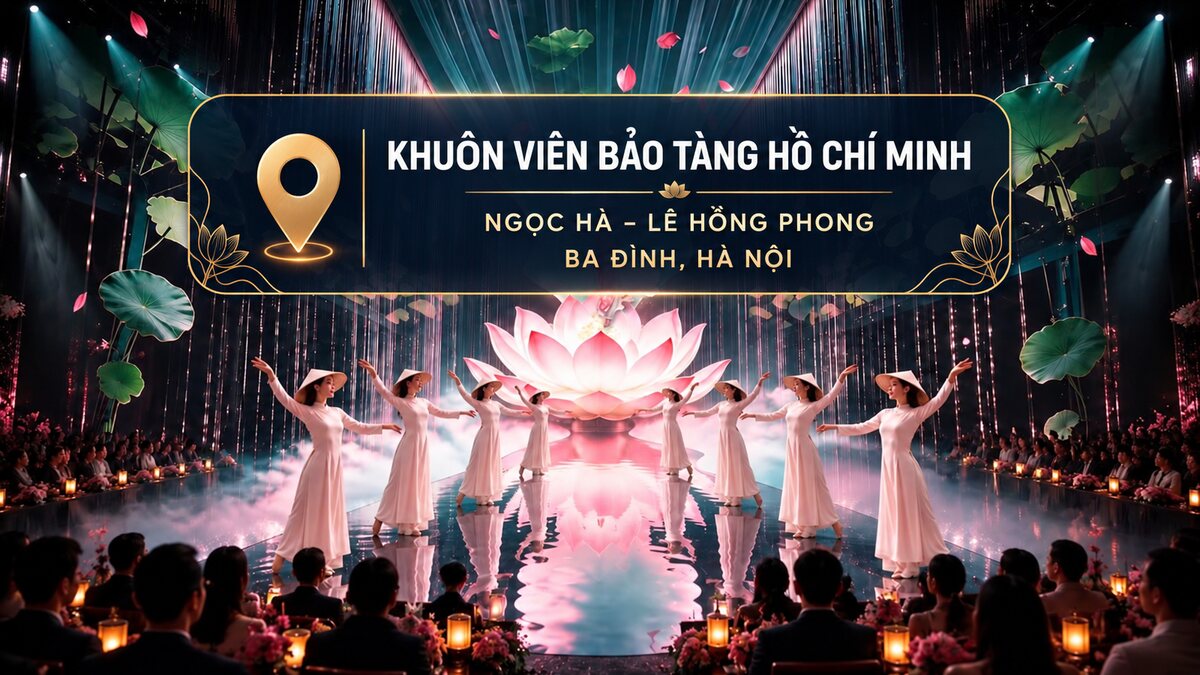 The Love of Thăng Long diễn ở đâu tại khuôn viên Bảo tàng Hồ Chí Minh, Ba Đình, Hà Nội
